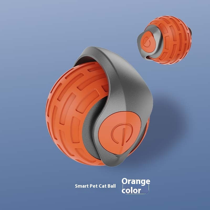 Smart Automatic Cat Ball - Interactive Rolling Teaser Toy, USB Rechargeable