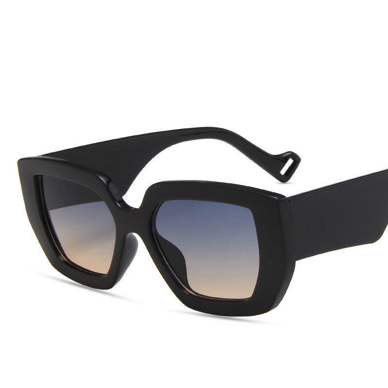Side Sunglasses Personality Polygon Contrast Retro