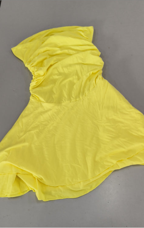 Y2K Tube-Top Short Dress Summer Sexy Pleated Tight Dresses
