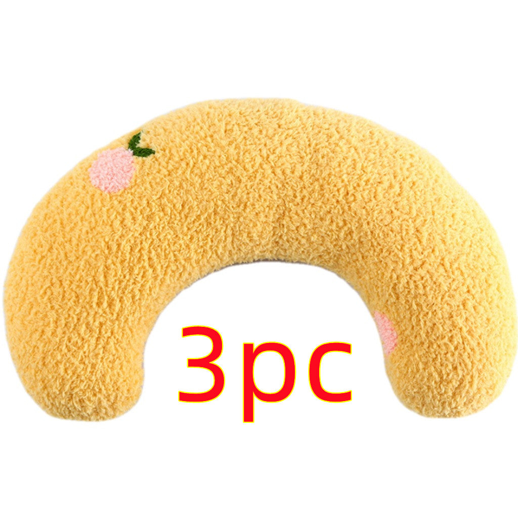 U-Shaped Pet Pillow - Soft Neck Support Pillow for Cats & Small Dogs