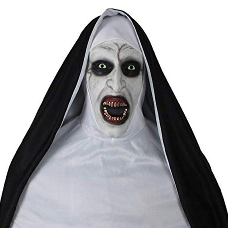 Glowing Horror Halloween Mask - Light-Up Thriller Headgear for Party & Cosplay