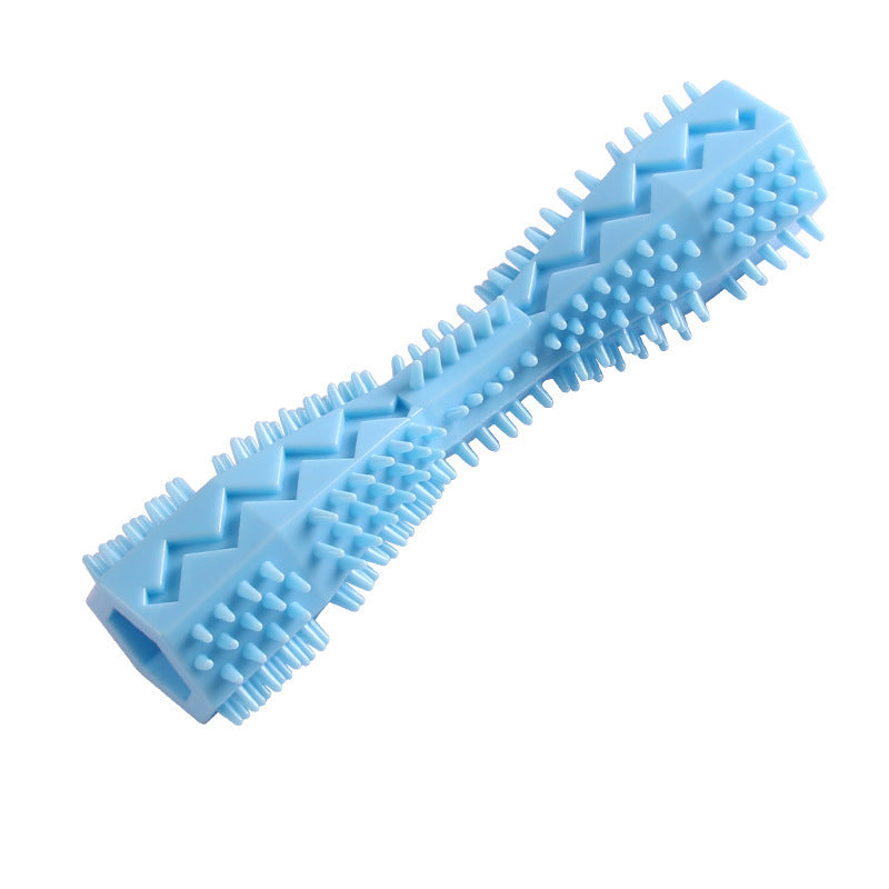 TPR Dog Chew Toy - Teeth Cleaning Toothbrush Stick for Puppies & Small Dogs