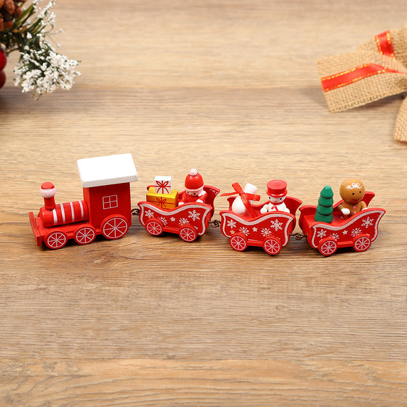 Christmas Decorations Wooden Trains Window Crafts | Xmas Holiday Decor