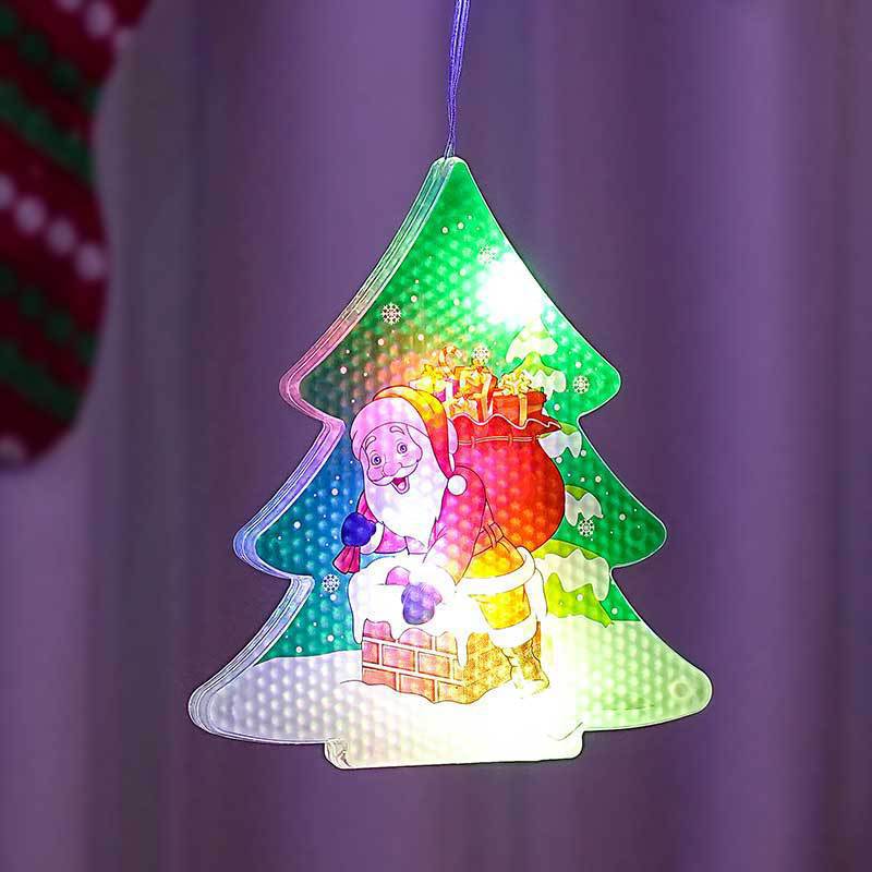 Christmas Painted Curtain Lights Holiday Layout Rubber-covered Wire