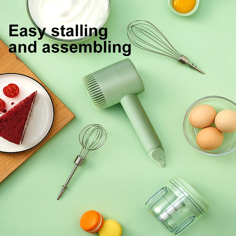 Rechargeable Wireless Egg Beater Electric Home Mini Handheld Baking