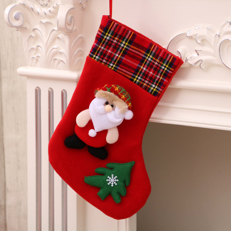 Christmas Decorations Santa Claus Socks Tree Pendant Gift Bag | Holiday Gift
