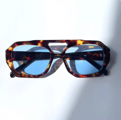 Big Frame Leopard Sunglasses Summer Sunshade Beach Vacation Glasses