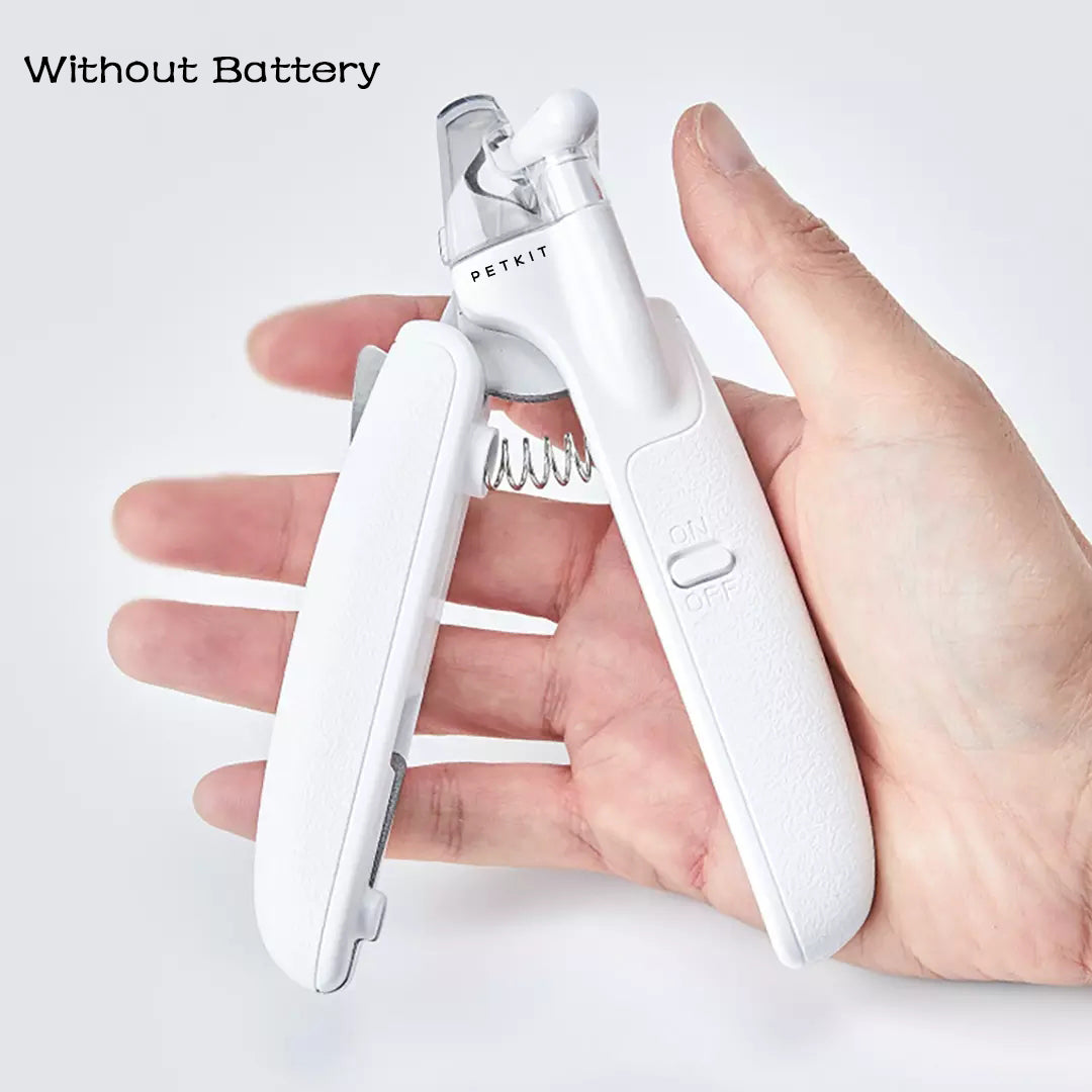 Professional LED Pet Nail Clipper - Half-Moon Blade Dog & Cat Claw Trimmer with File