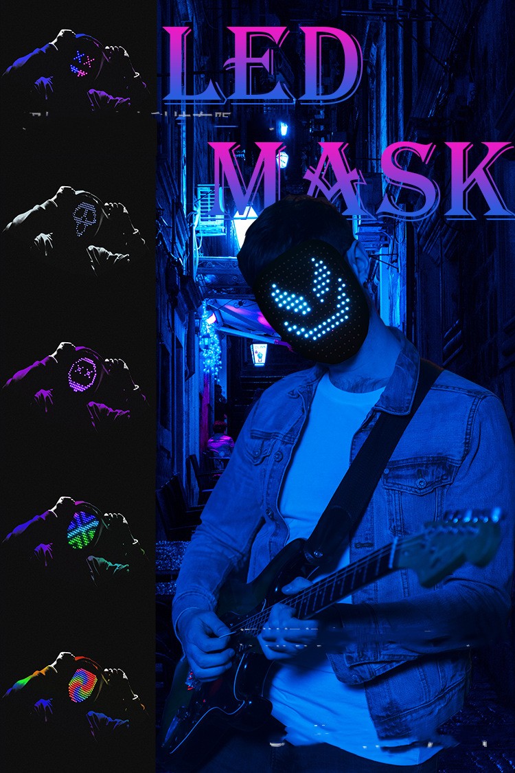 Halloween LED Glow Mask