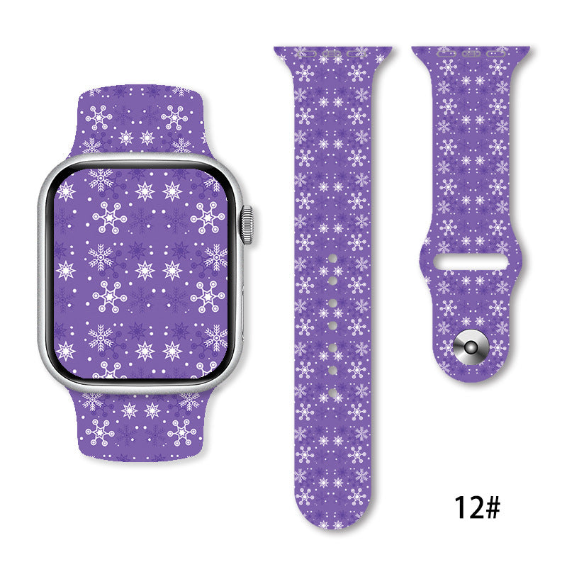 Christmas Silicone Strap Printing Suitable | Xmas Holiday Decor