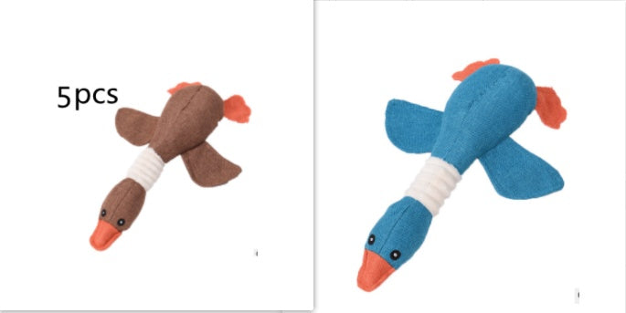 Squeaky Plush Dog Toys - Soft Animal Puzzle Chew Toys for Small & Medium Dogs