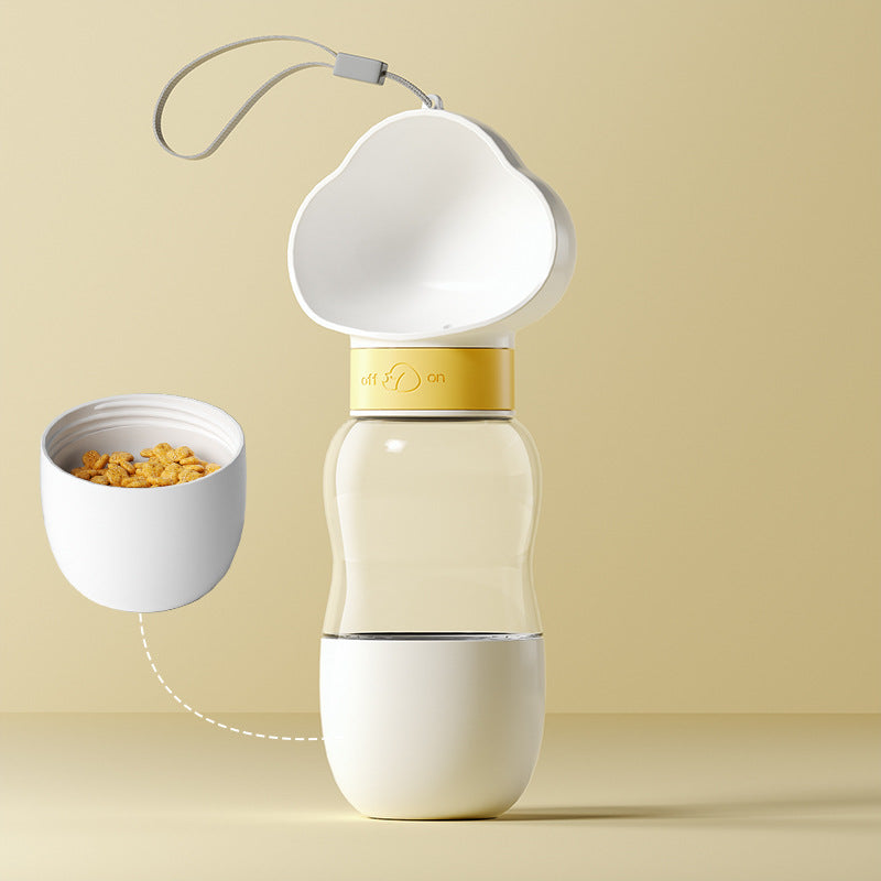 Cloud Dog Water Bottle - Portable Walking Drinker with Wide Bowl