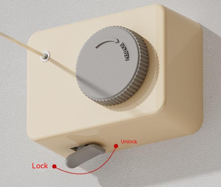 Invisible Retractable Indoor Clothesline - No-Drill Laundry Drying Line