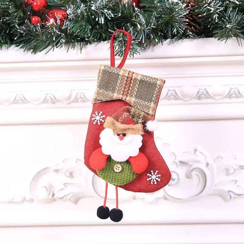 Christmas Decorations Stocking Pendant Gift Bag Hanging Piece