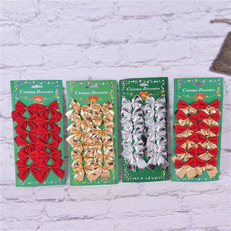 Christmas Tree Ornaments Decoration Bow | Xmas Holiday Decor