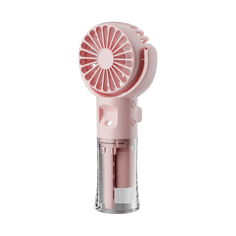 Portable Handheld Water Mist Spray Fan - 4-Speed USB Fan