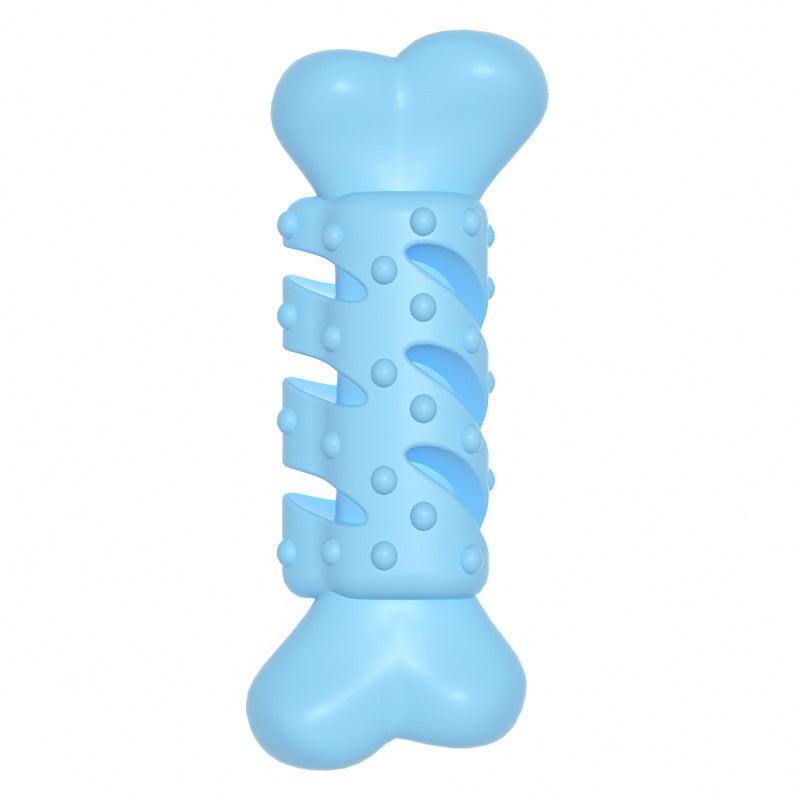 Bone Shaped Dog Teething Toy - Durable TPR Chew Bone for Puppies