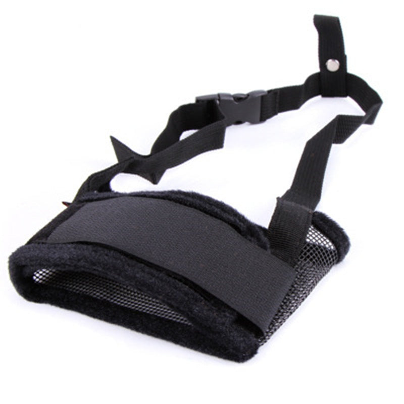 Adjustable Breathable Dog Muzzle - Soft Mesh Anti-Bite Mask with Velcro