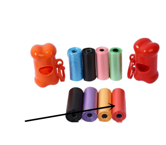 Dog Poop Bags - Leak-Proof Waste Bags on Rolls, 6 Colours