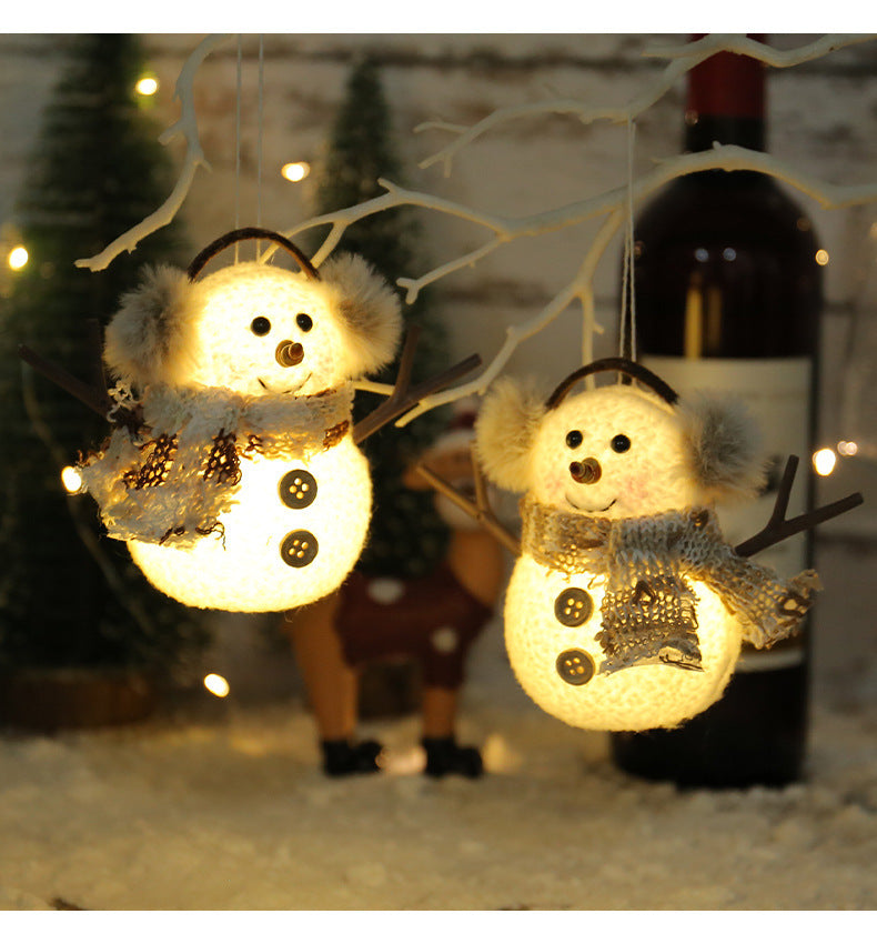 Christmas Luminous Ice Man Ornaments | Xmas Holiday Decor
