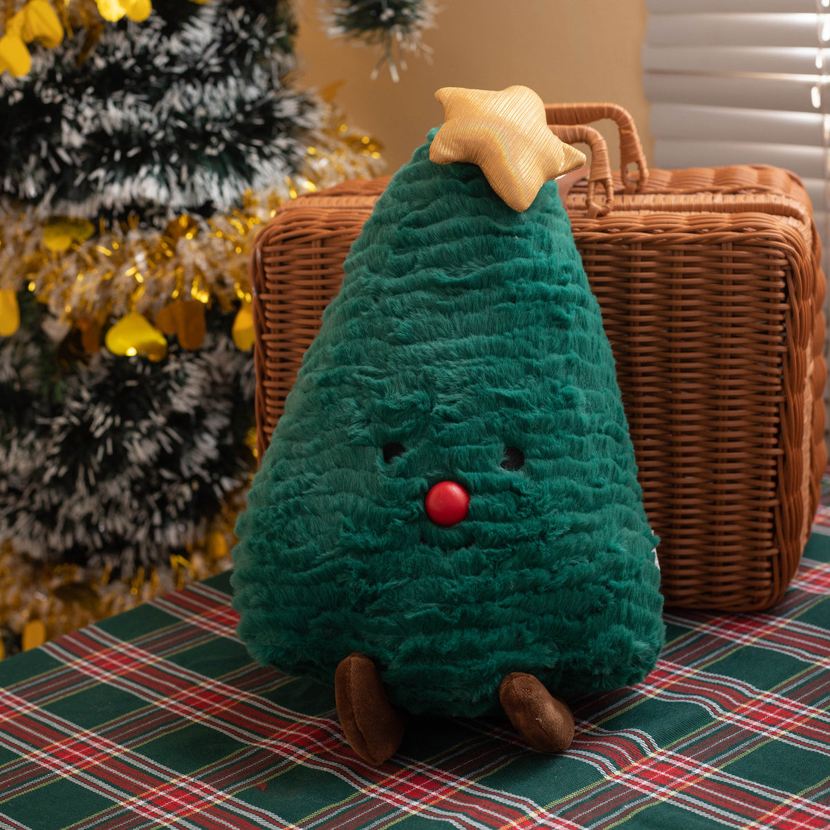 Christmas Plush Pillow Tree Decorative Gift Doll | Xmas Holiday Decor