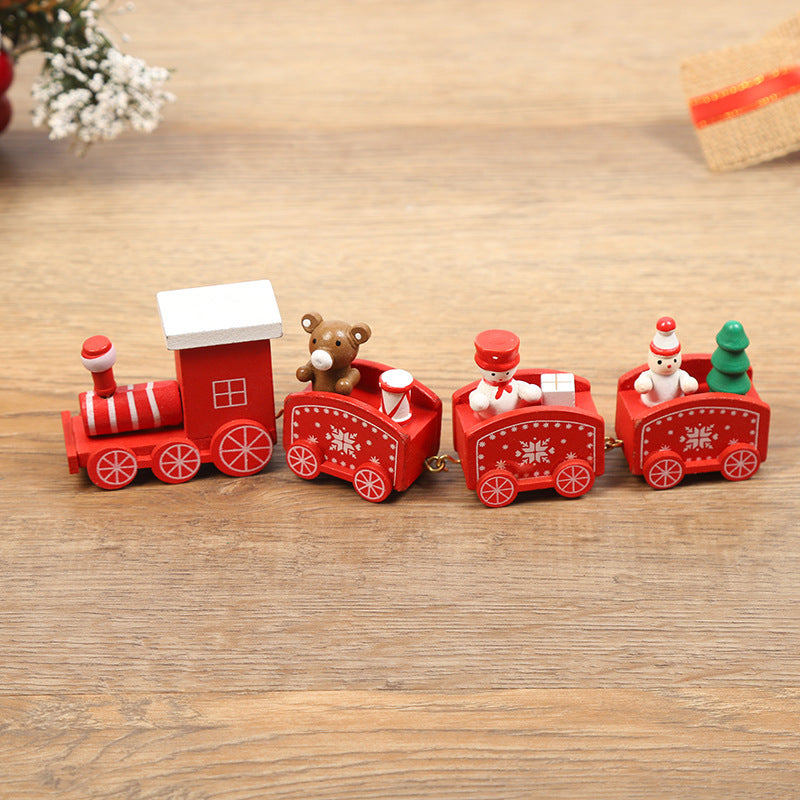 Christmas Decorations Wooden Trains Window Crafts | Xmas Holiday Decor