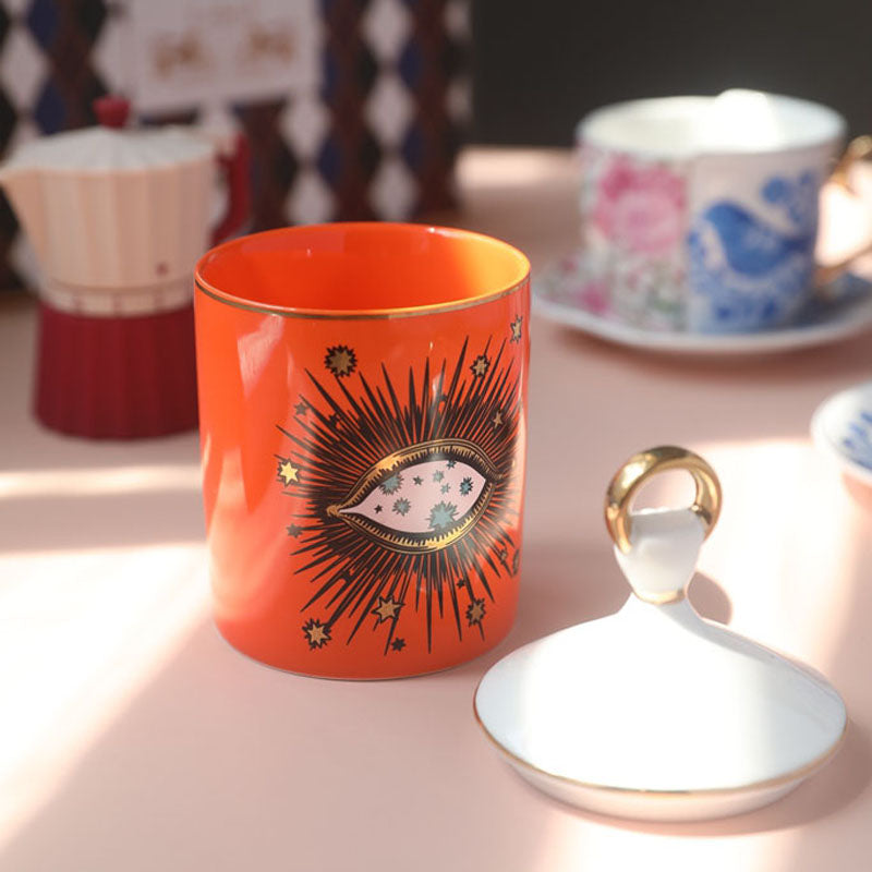 Big Eyes Aromatherapy Candle Holder - Creative Ceramic Candle Stand
