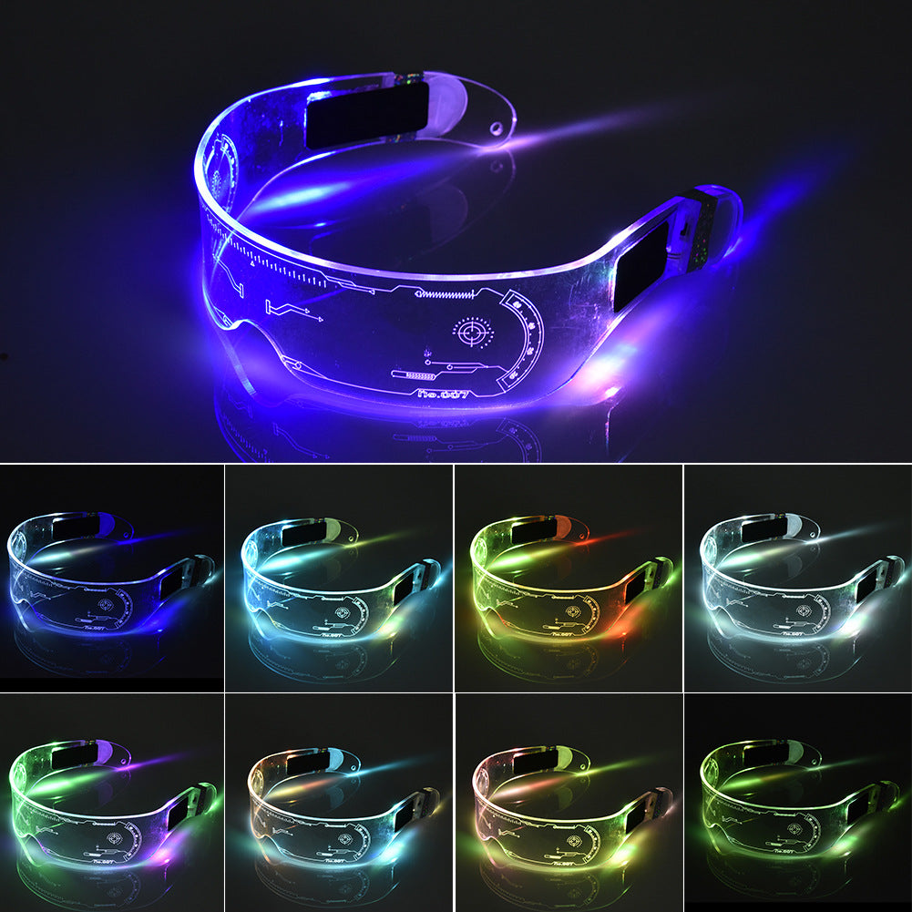 Luminous Glasses Party Bar Disco Punk Futuristic Style Festival