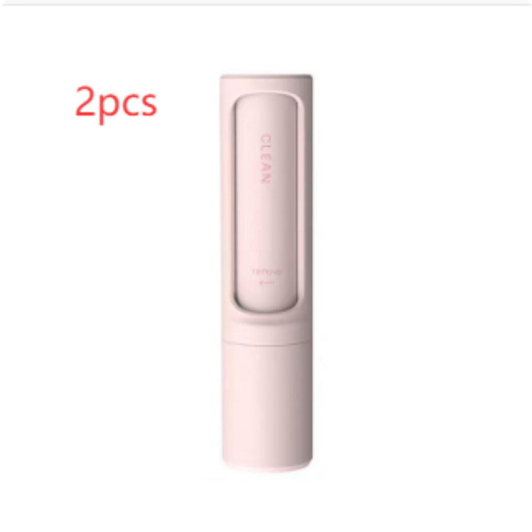 2-in-1 Reusable Pet Hair Remover Brush - Self-Cleaning Lint Roller for Furniture & Clothes