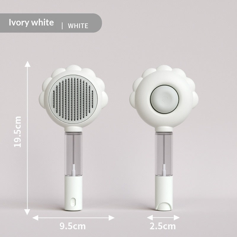 2-in-1 Self-Cleaning Spray Dog Brush - Pet Hair Remover Comb