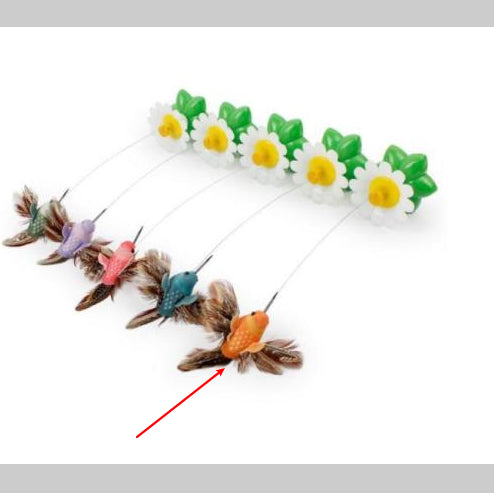 Electric Rotating Bird & Butterfly Cat Toy - Interactive Flower Teaser