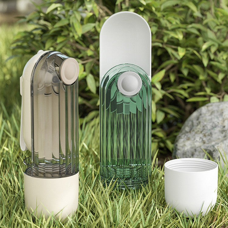 2-in-1 Dog Walking Water Cup - Portable Pet Drinking Bottle & Food Feeder