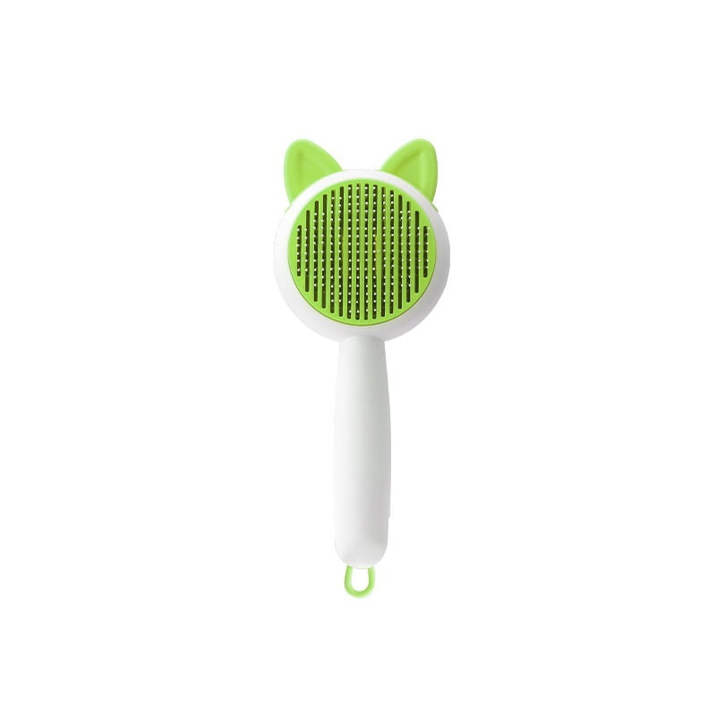 Self-Cleaning Pet Dematting Comb - Hair Remover Massage Brush for Cats & Dogs