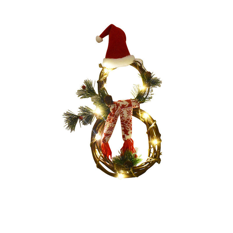 Christmas Decorations Lights Vine Circle | Xmas Holiday Decor