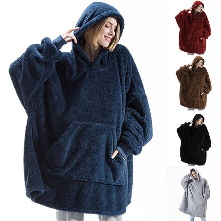 Hoodie Sweatshirt with Big Pocket Tops Sweater Comfortable Loose