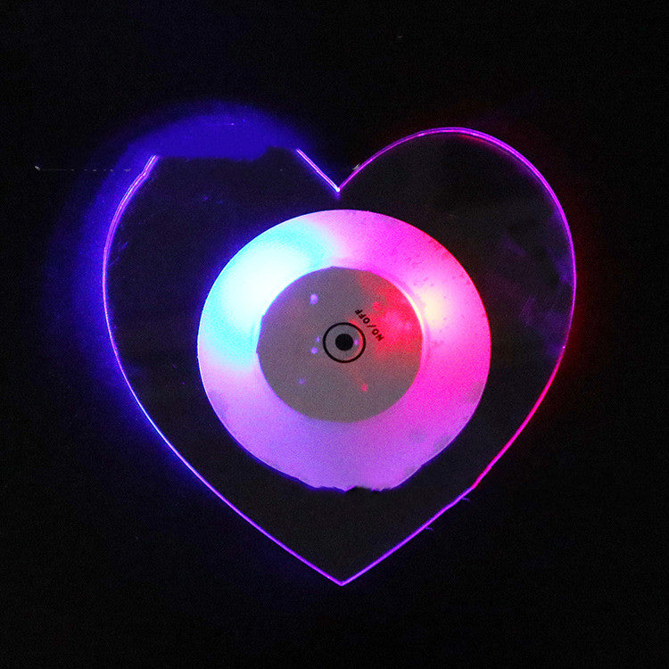 LED Glow Acrylic Crystal Coaster - Light-Up Drink Coaster
