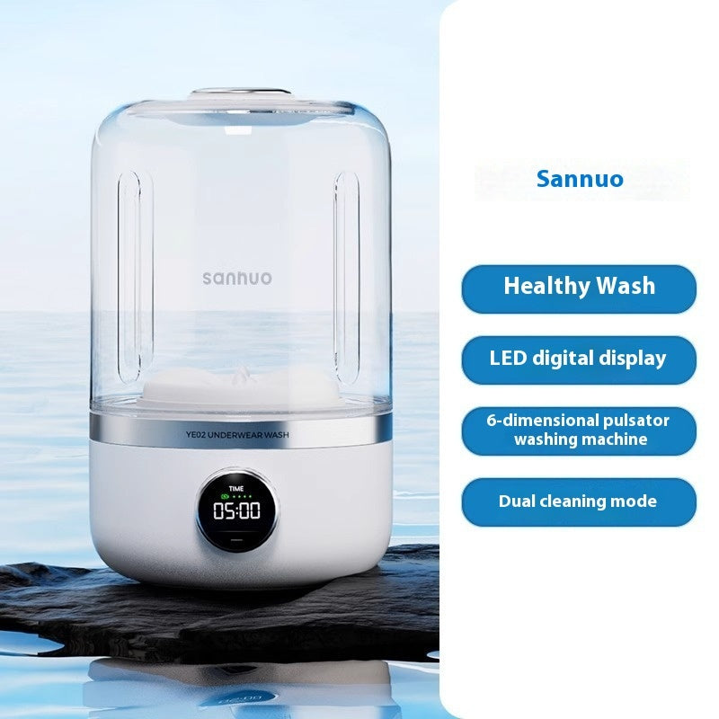 Mini Rechargeable Washing Machine - Portable Underwear & Travel Washer