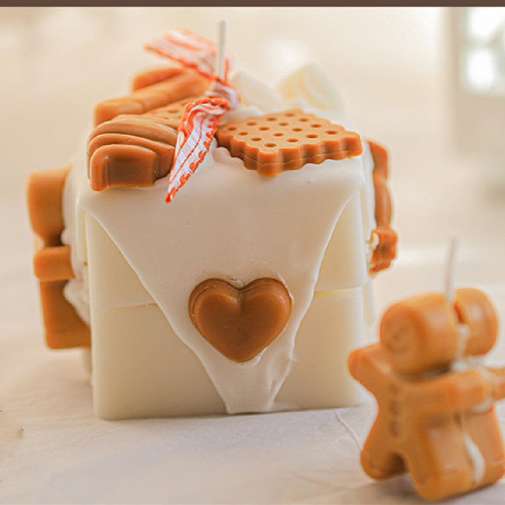 Christmas Homemade Gingerbread Man Scented Candles | Xmas Holiday Decor