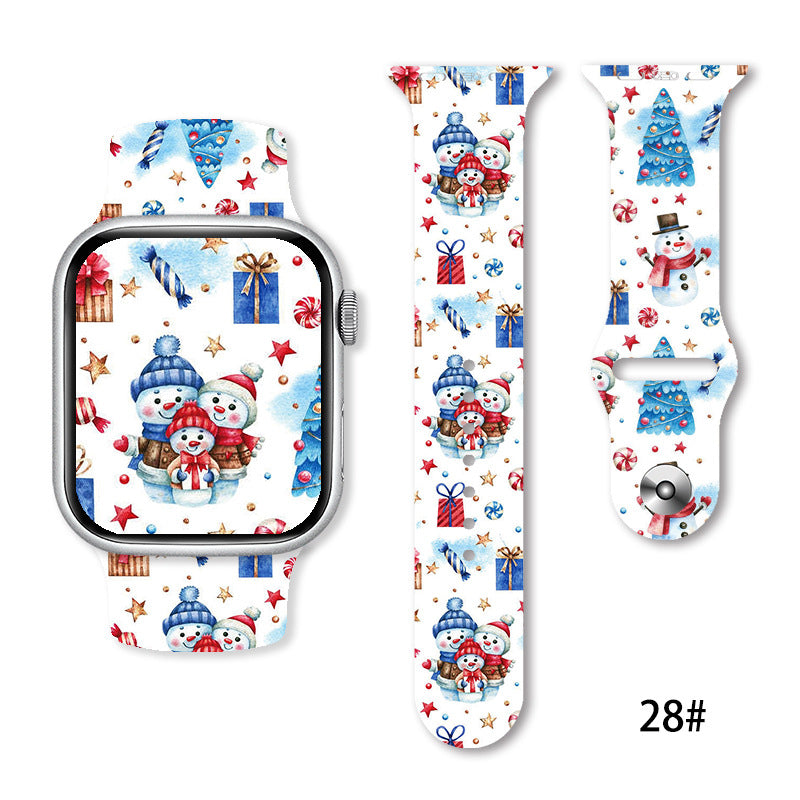 Christmas Silicone Strap Printing Suitable | Xmas Holiday Decor