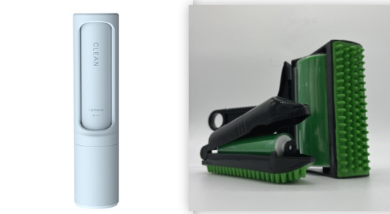 2-in-1 Reusable Pet Hair Remover Brush - Self-Cleaning Lint Roller for Furniture & Clothes