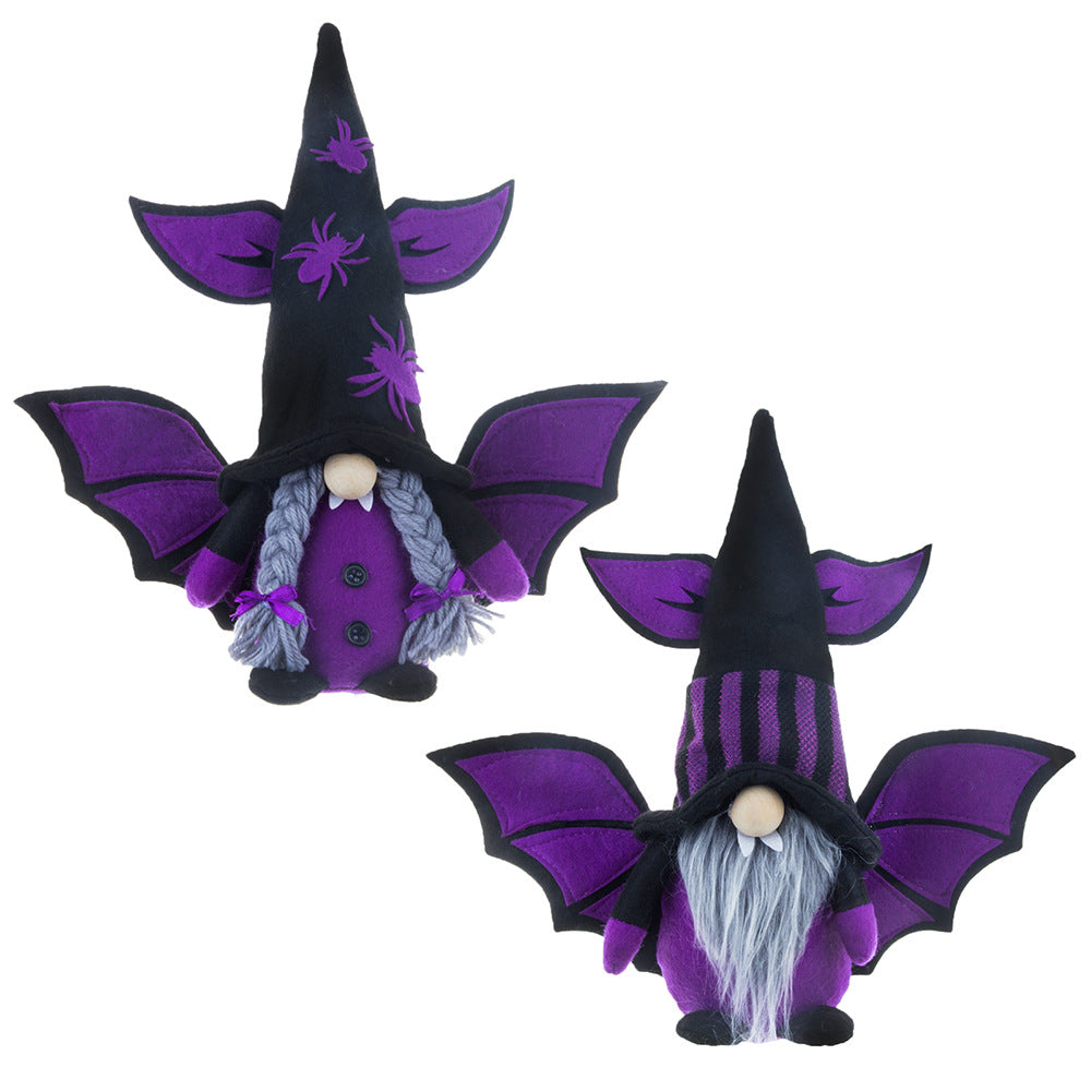 Christmas Halloween Decorations Bat Vampire Faceless Old Man