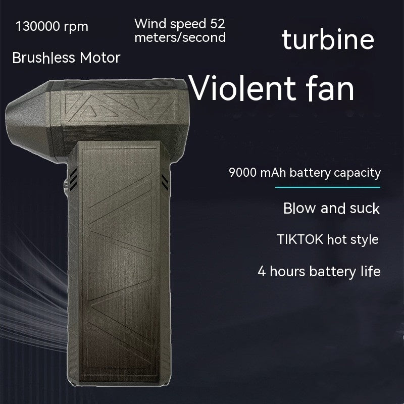 Silent High-Power Turbo Jet Fan - Brushless Handheld Mini Fan
