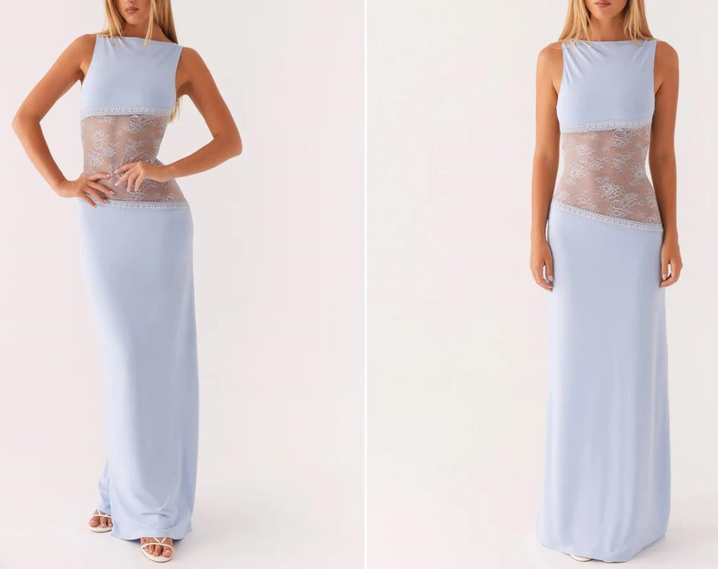 Y2K Lace Suspender Dress Fashion Sexy Long Dresses Party Evening Club