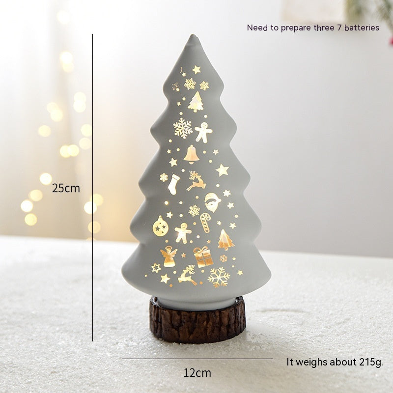 Christmas Luminous Glass Desktop Decoration | Xmas Holiday Decor
