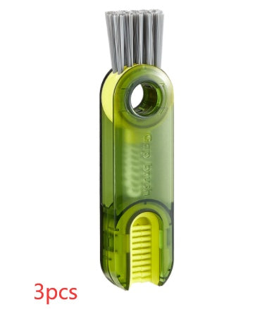3 in 1 Tiny Bottle Cup Cover Brush Straw Cleaner Tools