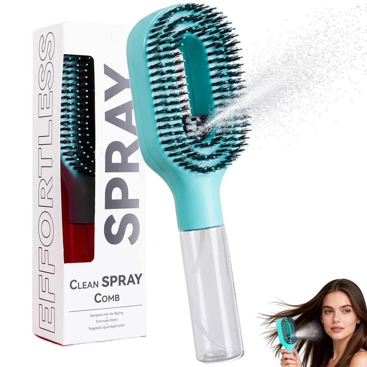 2-in-1 Sprayer Comb - Detangling Scalp Massage Brush