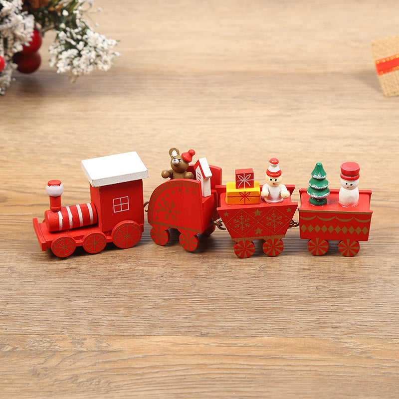 Christmas Decorations Wooden Trains Window Crafts | Xmas Holiday Decor