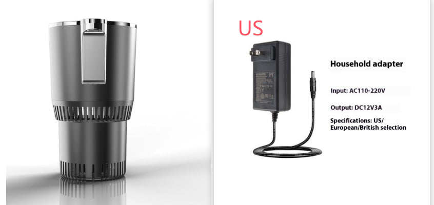 2-in-1 Smart Car Cup Warmer & Cooler 12V - Heated Cooling Cup Holder with Digital Temperature Display