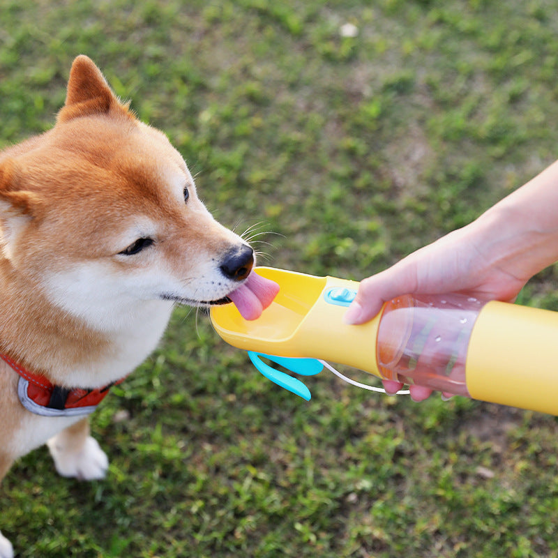 Portable Pet Water & Food Cup 400 ml - Travel Bottle for Dog Walks