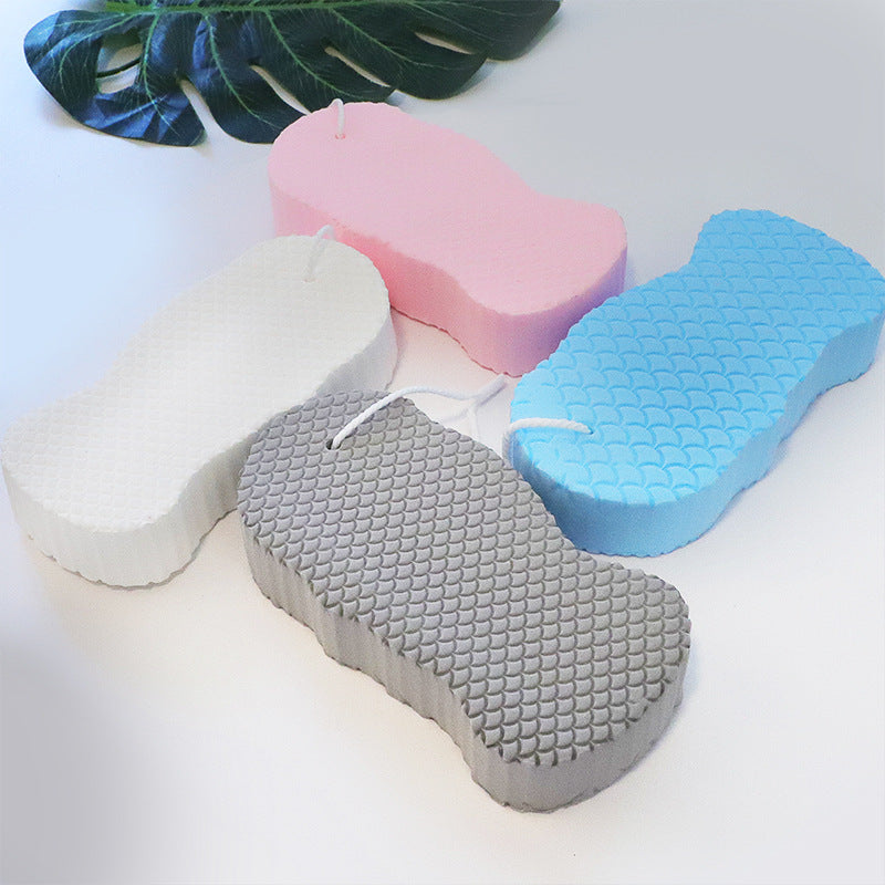 3D Fish Scale Body Scrub Sponge - Exfoliating Bath Sponge